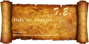Thész Evelin névjegykártya
