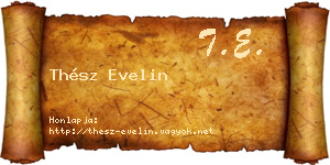 Thész Evelin névjegykártya